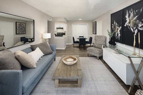 living room at Williamsburg Apartments 