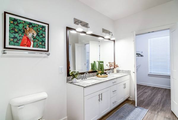 bathroom at The Statesman Apartments