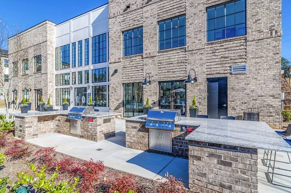 grill area at The Statesman Apartments