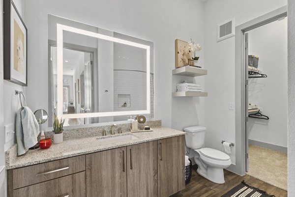 bathroom at Riverfront Lofts Apartments 