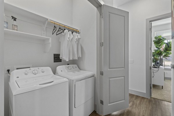 laundry facility at Riverfront Lofts Apartments 