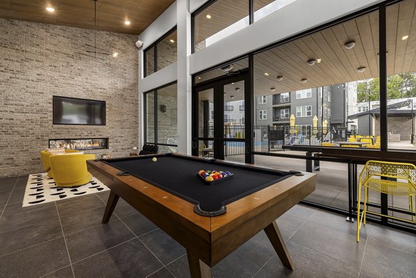 Elegant clubhouse with modern design at Broadstone Oak City Apartments
