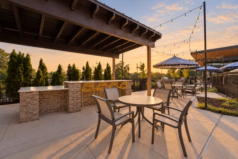 Spacious dog park at Broadstone Oak City Apartments offering a great place for pets to play and socialize outdoors