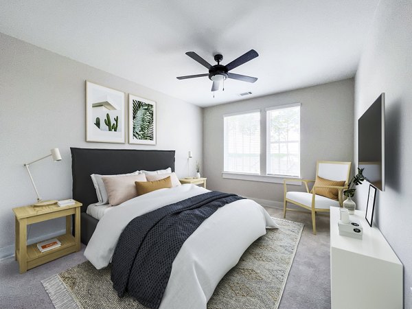 bedroom at Novel Cary Apartments