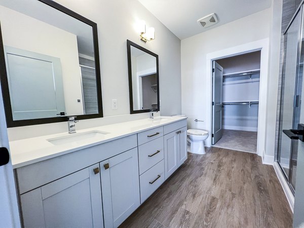 bathroom at Novel Cary Apartments