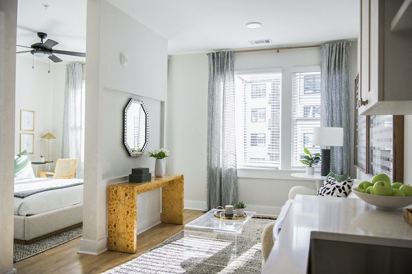 living room at Novel Cary Apartments