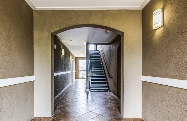 hallway at Riverwalk Apartments