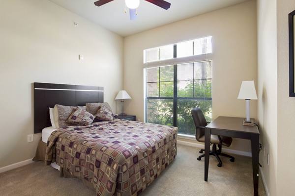 bedroom at Riverwalk Apartments