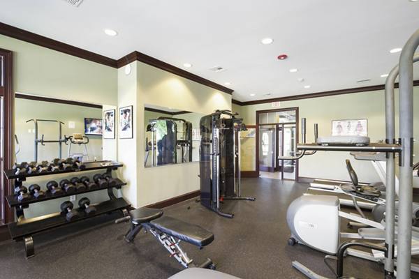 fitness center at Riverwalk Apartments