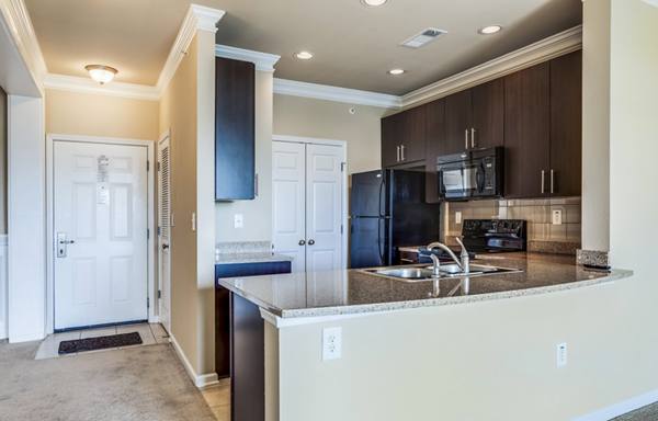 kitchen at Riverwalk Apartments
