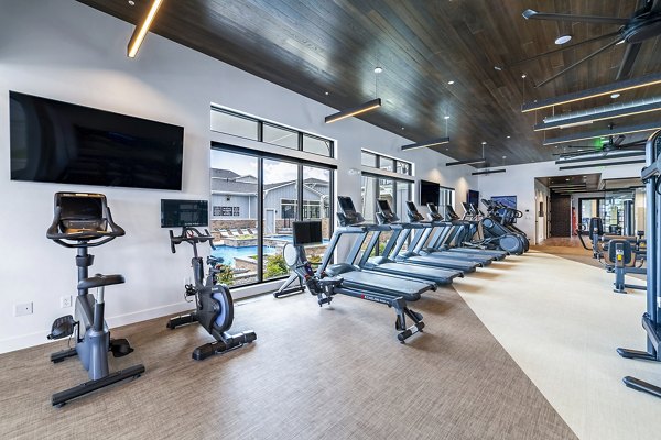 fitness center at Viviano at Riverton Apartments