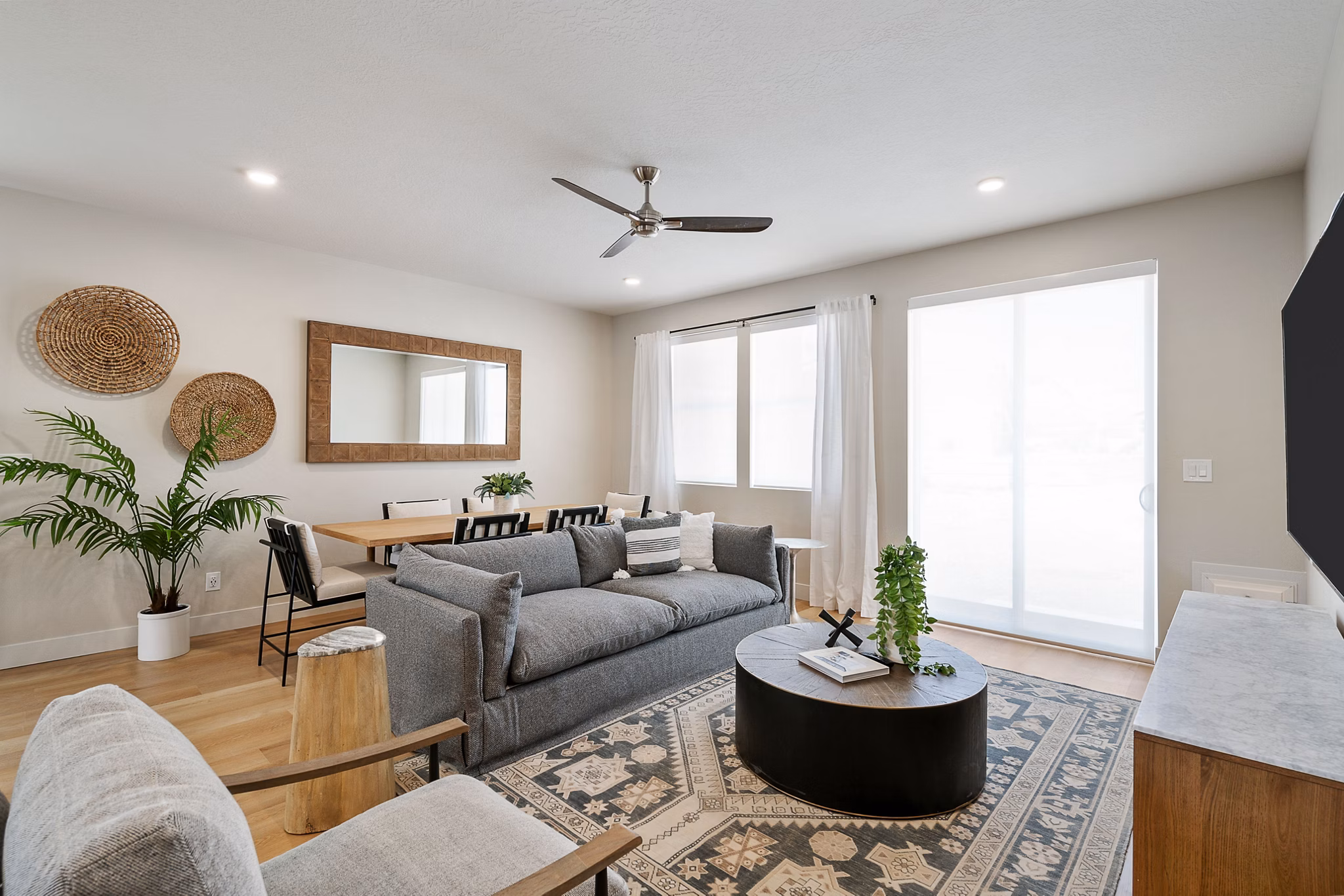 living room at Viviano at Riverton Apartments
