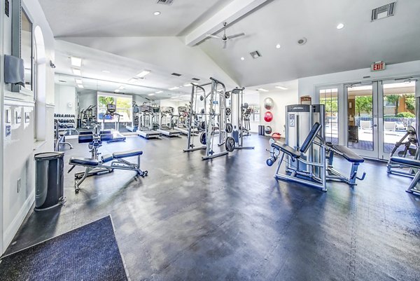 fitness center at Avana Palm Beach Gardens Apartments