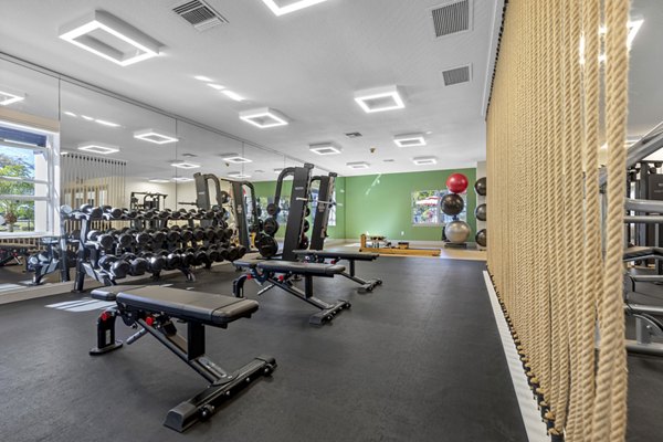 fitness center at Avana Palm Beach Gardens Apartments