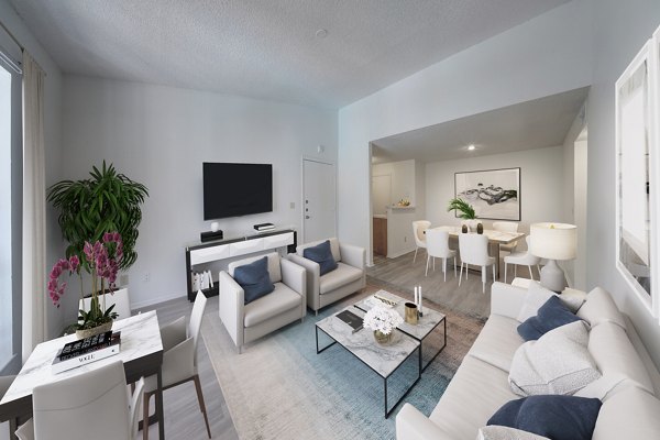 living room at Avana Coral Springs Apartments