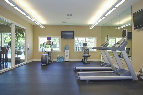 fitness center at Twin Creeks Apartments