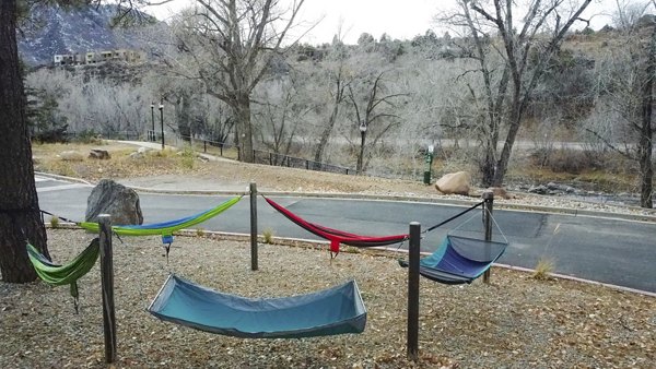 courtyard at River Roost Apartments