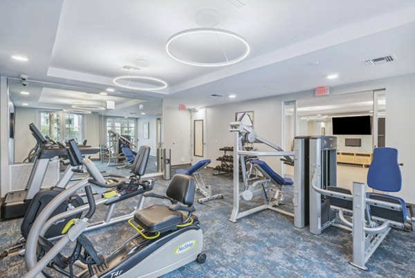 Modern fitness center with state-of-the-art equipment at Overture North Scottsdale Apartments