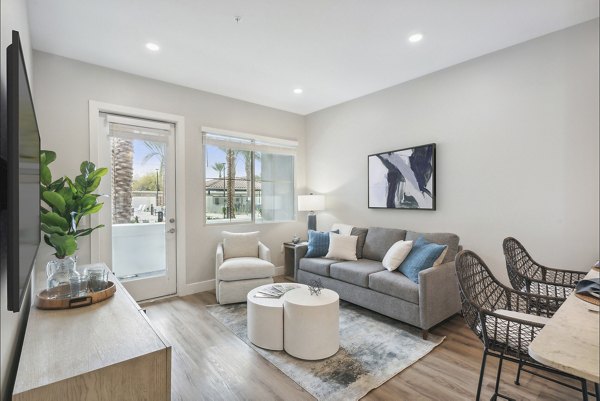 living room at Overture North Scottsdale Apartments