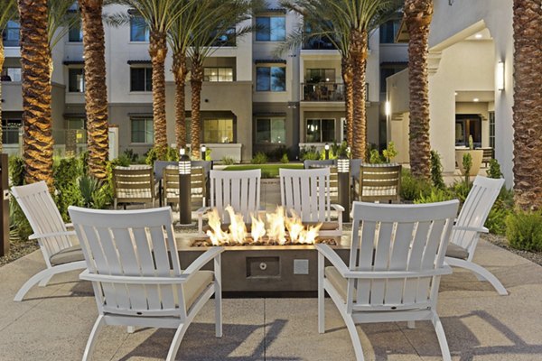 fire pit at Overture North Scottsdale Apartments