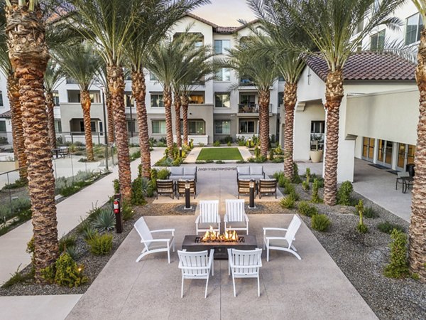 fire pit at Overture North Scottsdale Apartments