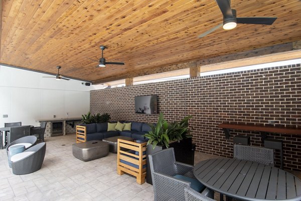 patio at The Foundry at Mashburn Village Apartments