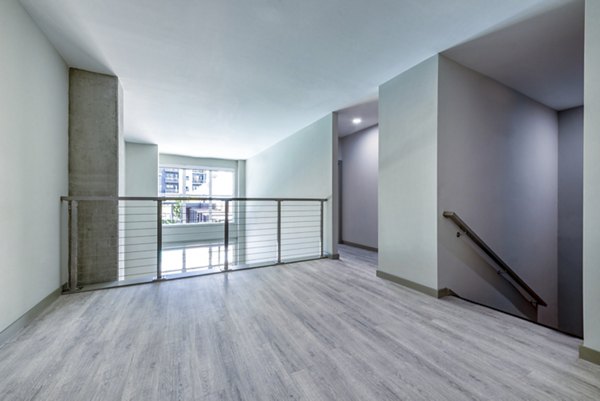 upstairs home office/living room at Marlow Apartments