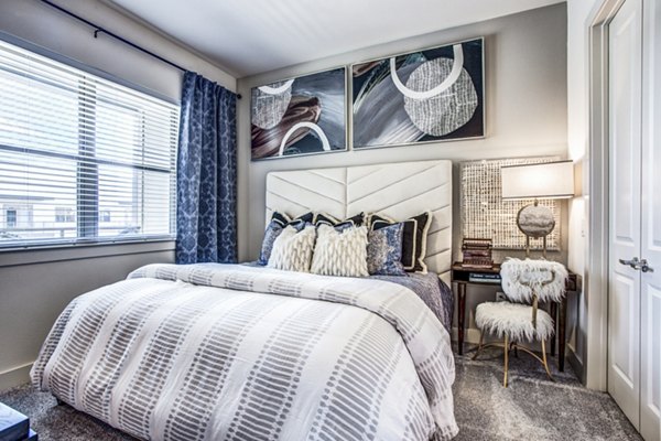 bedroom at Bluffs at Midway Hollow Apartments