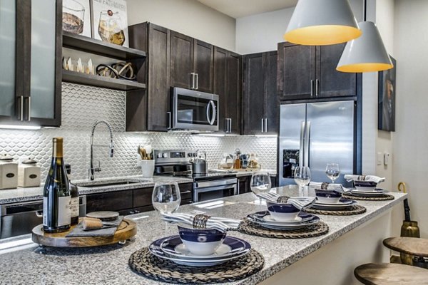 kitchen at Bluffs at Midway Hollow Apartments