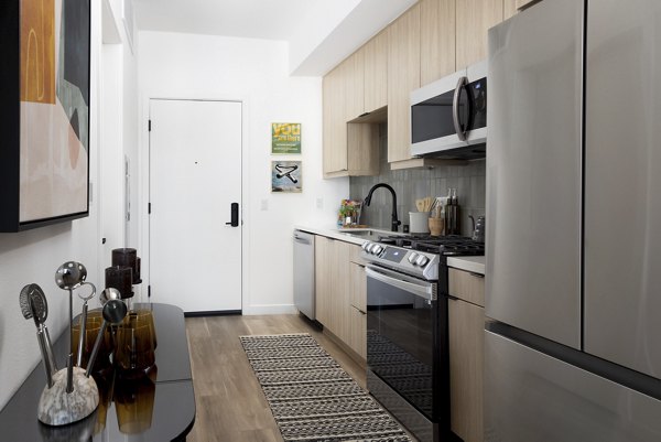 kitchen at The Louise 4900 Apartments