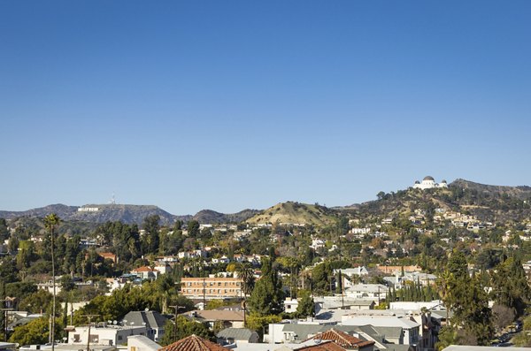 The Louise 4900 Apartments: Scenic view from luxury apartments in vibrant urban setting