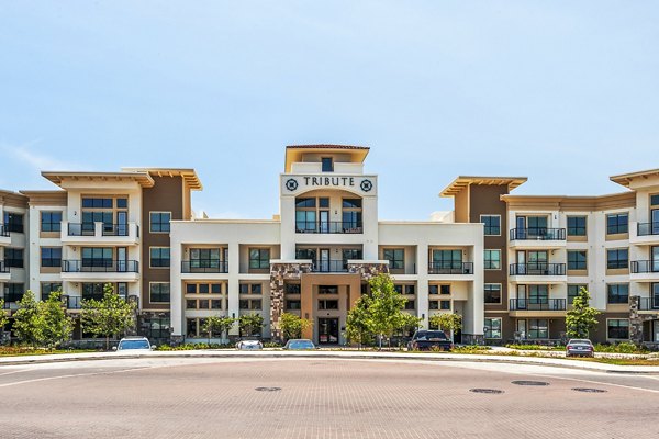 Tribute at the Rim: Modern view of luxury apartments in San Antonio