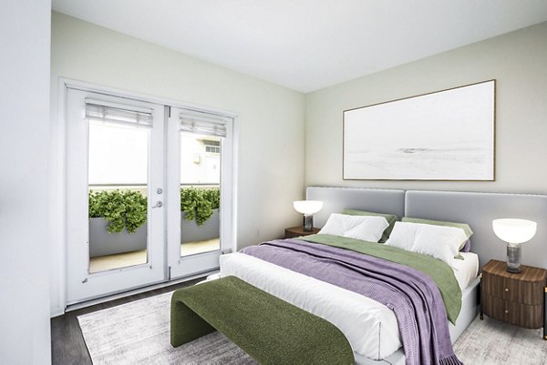 bedroom at The Heritage Apartments