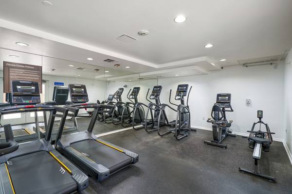 fitness center at The Heritage Apartments