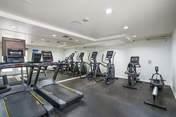 State-of-the-art fitness center with modern equipment at Gema Apartments