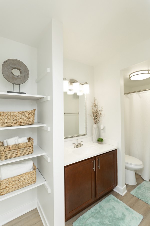 bathroom at Sycamore Woods Apartments