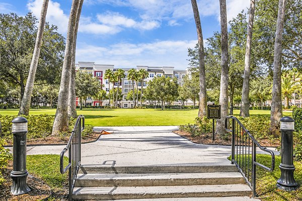 dog park at Parkside at Avalon Park Apartments