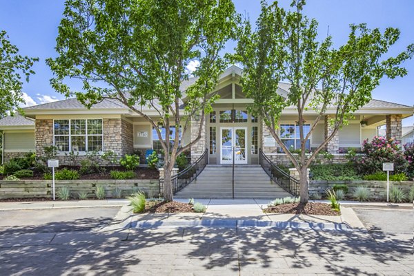 Clubhouse with modern design at Links at Legacy Ridge Apartments, highlighting luxury amenities and community spaces