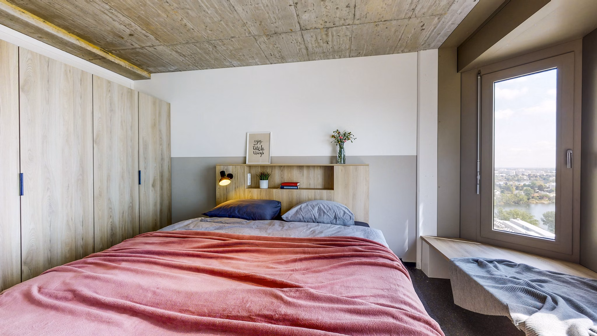 bedroom at District Living Apartments