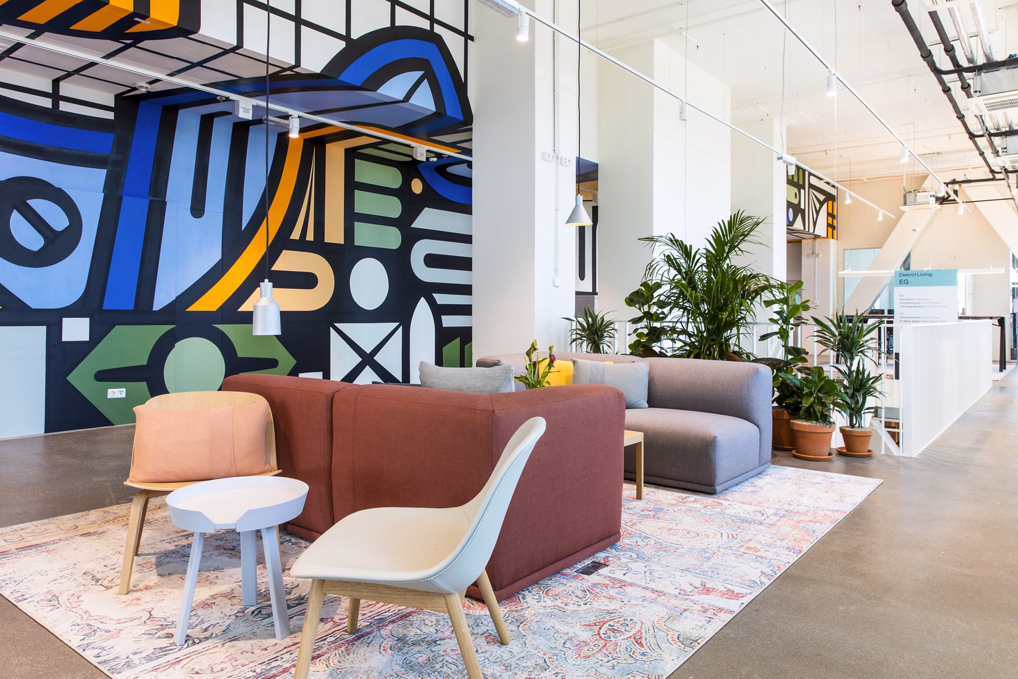 clubhouse/study area at District Living Apartments