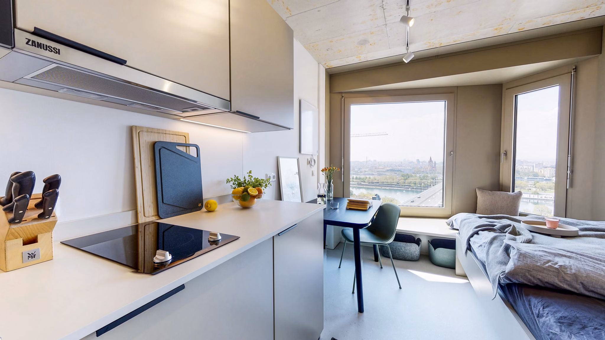 kitchen at District Living Apartments