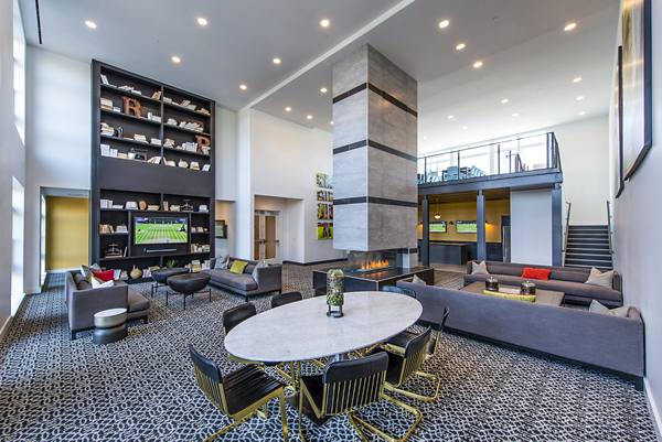 clubhouse/lobby at Brookland Press Apartments