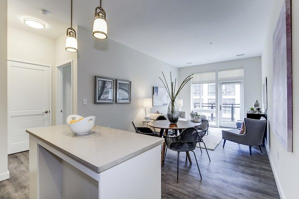 dining room at Brookland Press Apartments