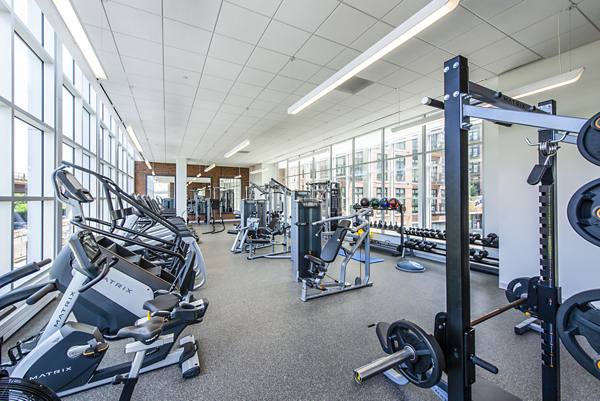 fitness center at Brookland Press Apartments