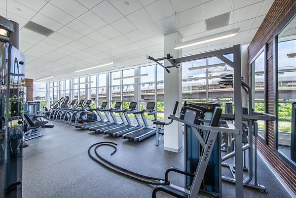 fitness center at Brookland Press Apartments