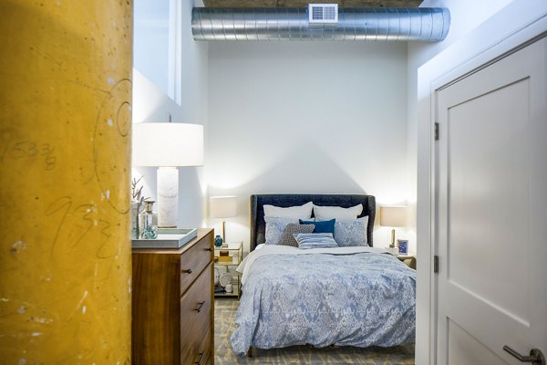 bedroom at Hecht Warehouse Apartments
