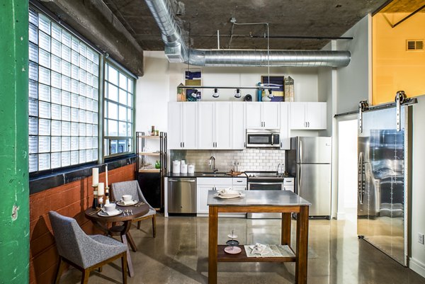 kitchen at Hecht Warehouse Apartments