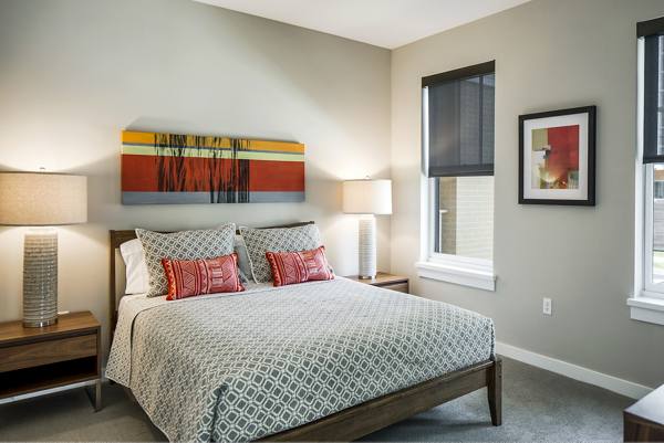 bedroom at Willow & Maple Apartments