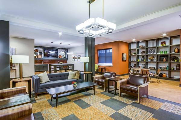 clubhouse/lobby at Willow & Maple Apartments