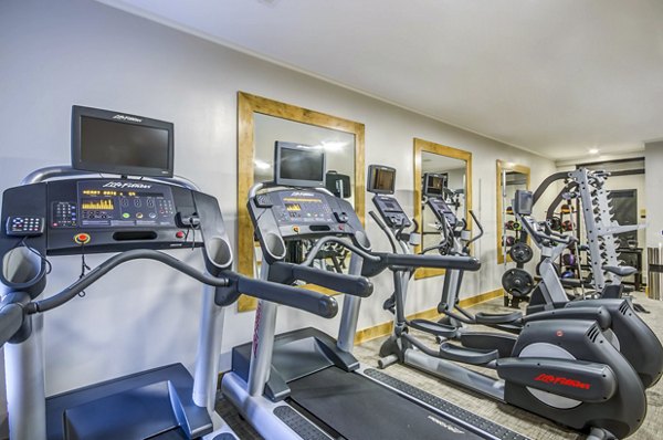 fitness center at Willow & Maple Apartments